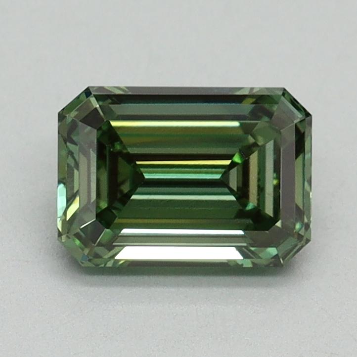 1.00 Ct. Fancy Vivid Green Emerald Lab Grown Diamond