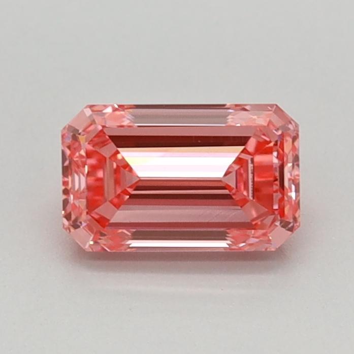 0.51 Ct. Fancy Vivid Pink Emerald Lab Grown Diamond