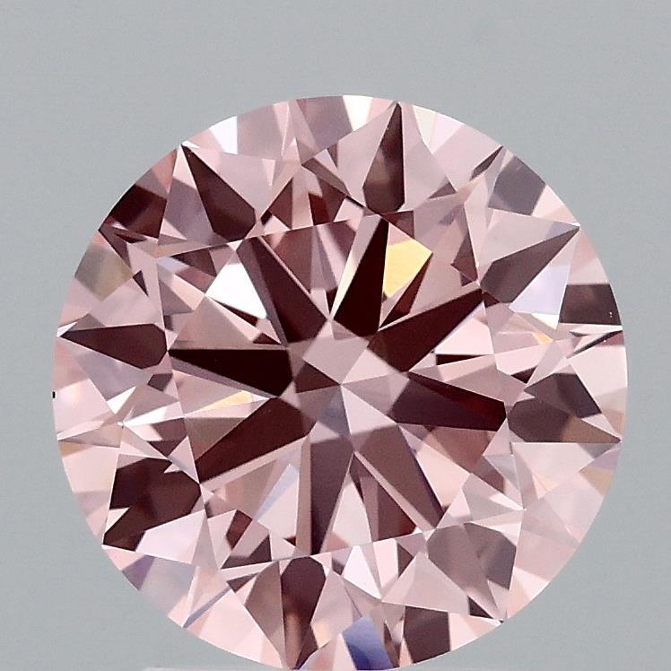 2.51 Ct. Fancy Vivid Pink Round Lab Grown Diamond