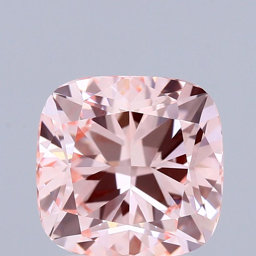 2.90 Ct. Fancy Intense Pink Cushion Lab Grown Diamond