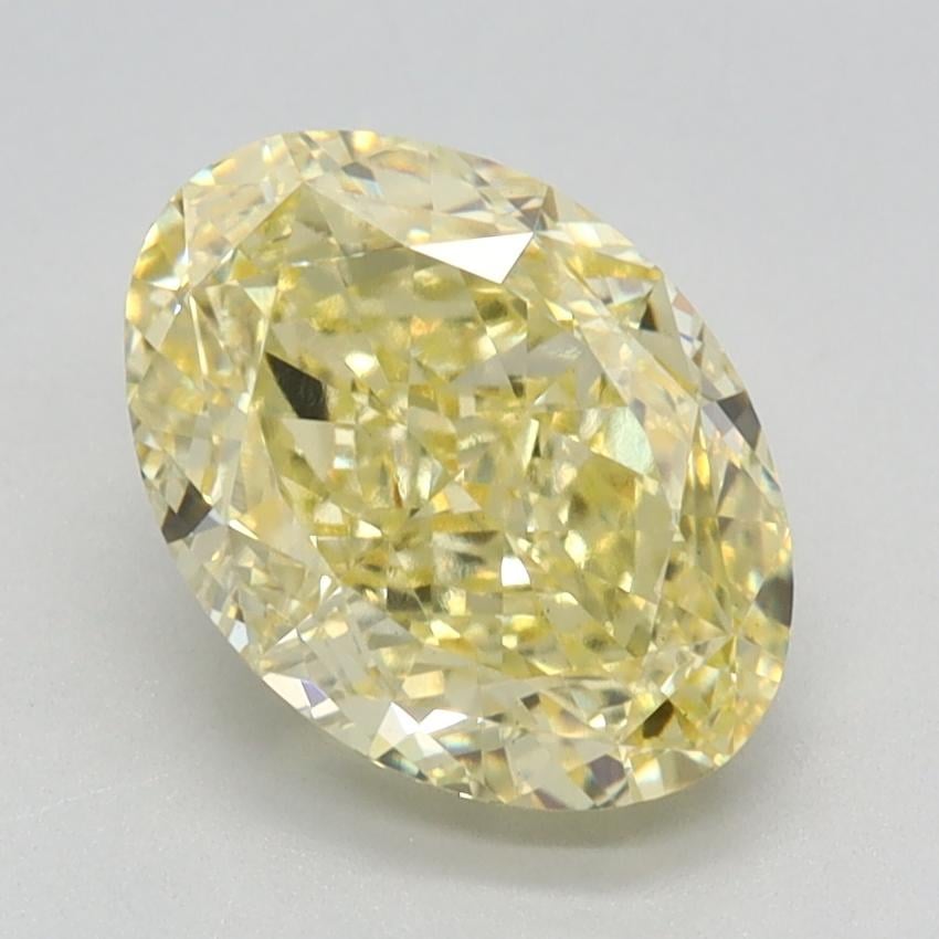 2.25 Ct. Fancy Intense  Yellow Oval Lab Grown Diamond