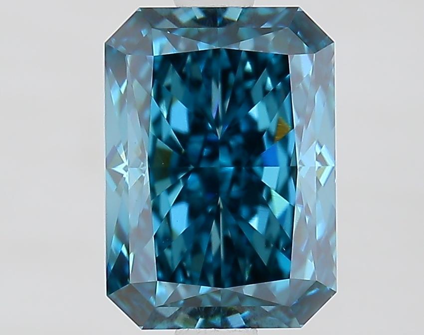 2.14 Ct. Fancy Vivid Blue Radiant Lab Grown Diamond