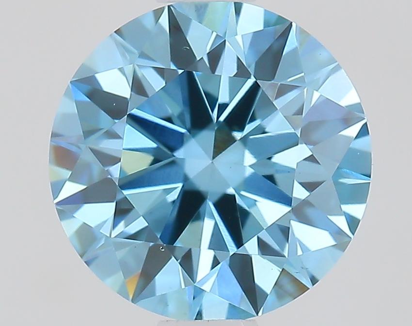 1.02 Ct. Fancy Vivid Blue Round Lab Grown Diamond
