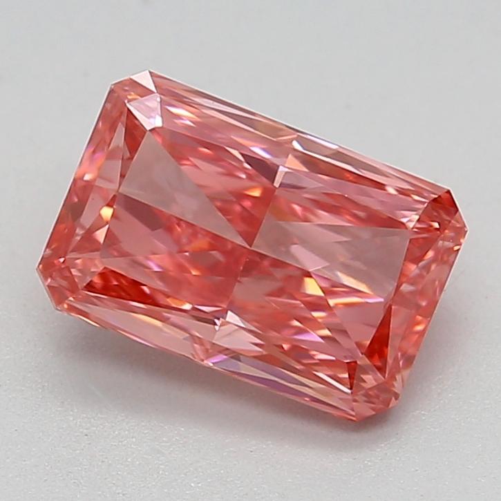 1.48 Ct. Fancy Vivid  Pink Radiant Lab Grown Diamond