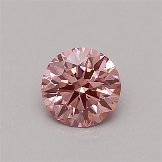 0.31 Ct. Fancy Vivid Pink Round Lab Grown Diamond