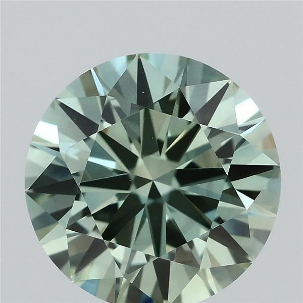 1.52 Ct. Fancy Vivid Green Round Lab Grown Diamond
