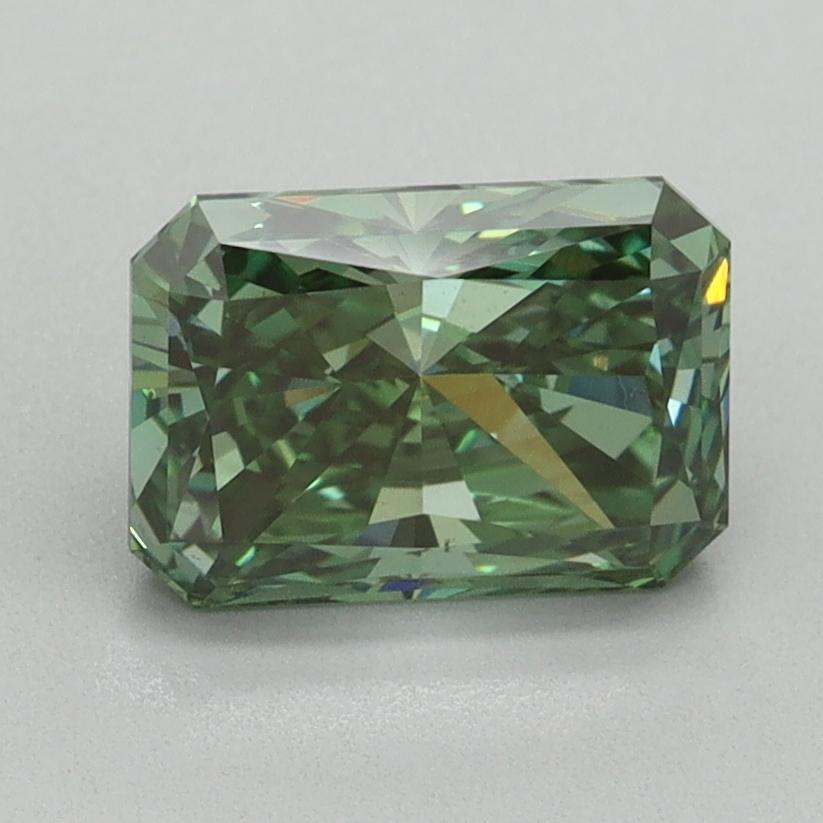 1.65 Ct. Fancy Vivid Green Radiant Lab Grown Diamond