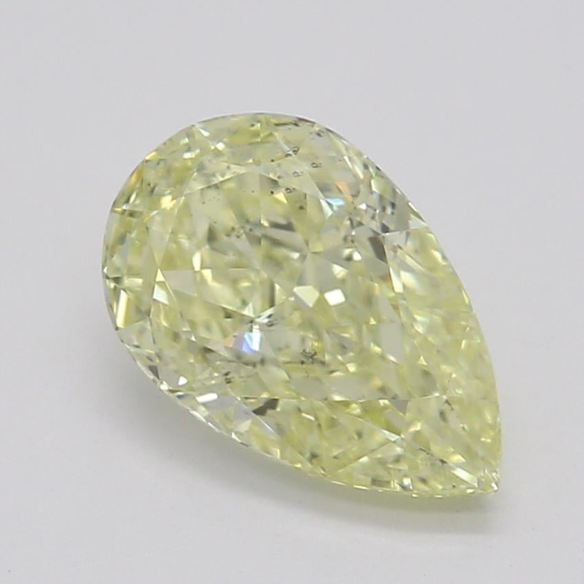 0.82 Ct. Fancy Yellow Pear Diamond