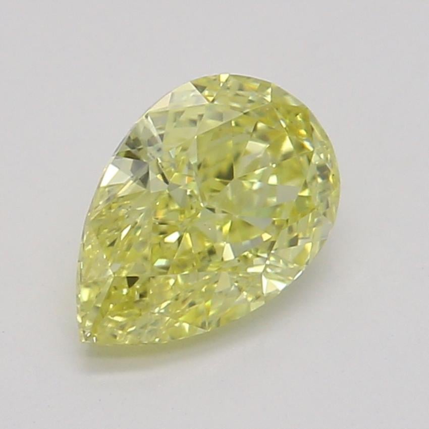 0.50 Ct. Fancy Intense Yellow Pear Diamond