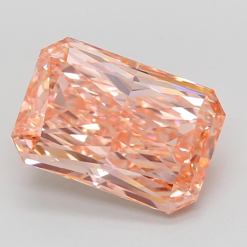 9.04 Ct. Fancy Vivid Pink Radiant Lab Grown Diamond