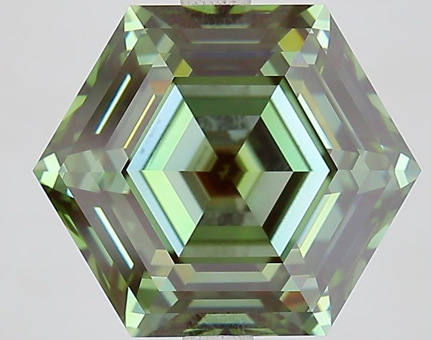 6.54 Ct. Fancy Vivid Yellow Radiant Lab Grown Diamond