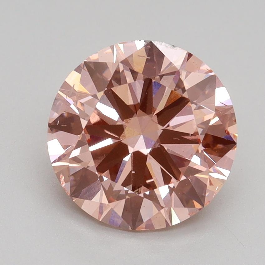 2.40 Ct. Fancy Intense Pink Round Lab Grown Diamond