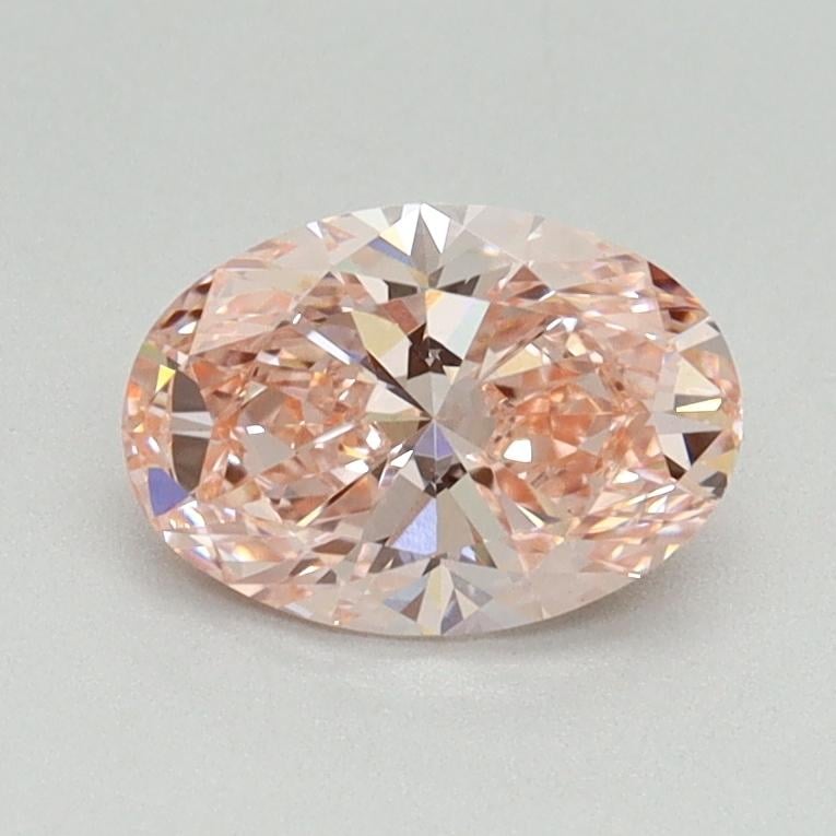 0.85 Ct. Fancy Intense Pink Oval Lab Grown Diamond