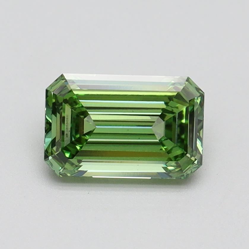1.00 Ct. Fancy Vivid Green Emerald Lab Grown Diamond
