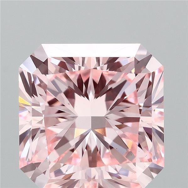 2.85 Ct. Fancy Vivid  Pink Radiant Lab Grown Diamond