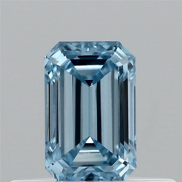 0.36 Ct. Fancy Vivid  Blue Emerald Lab Grown Diamond