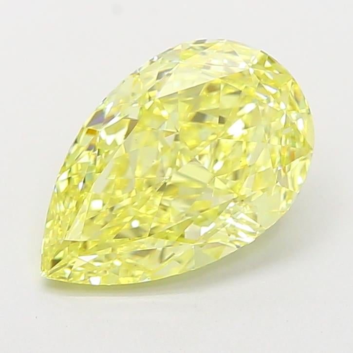 3.07 Ct. Fancy Intense  Yellow Pear Lab Grown Diamond