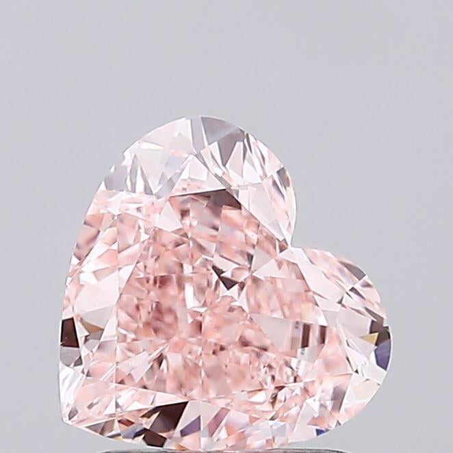 1.73 Ct. Fancy Intense Pink Heart Lab Grown Diamond