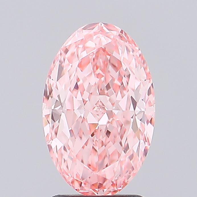 1.50 Ct. Fancy Vivid Pink Oval Lab Grown Diamond