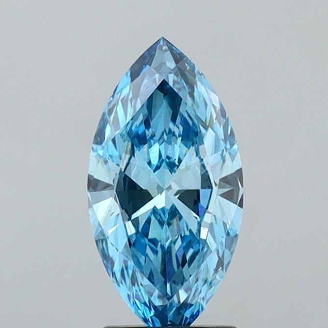 1.50 Ct. Fancy Vivid Blue Marquise Lab Grown Diamond