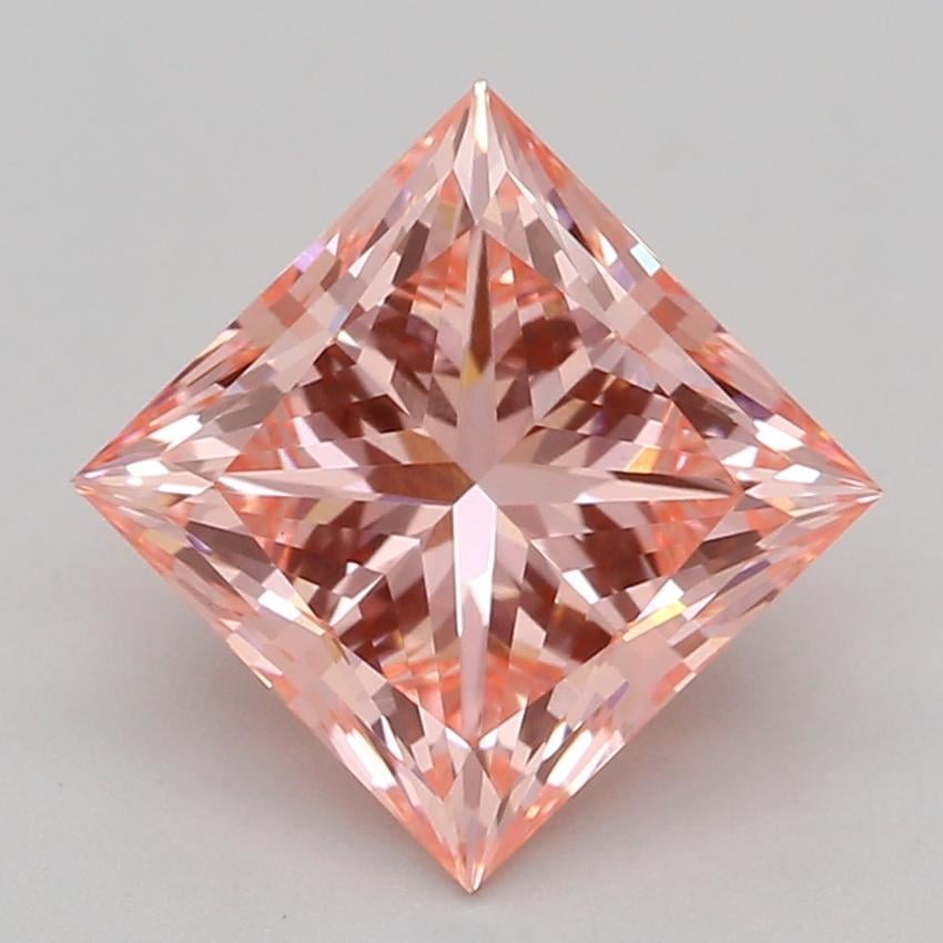 1.34 Ct. Fancy Vivid Pink Princess Lab Grown Diamond