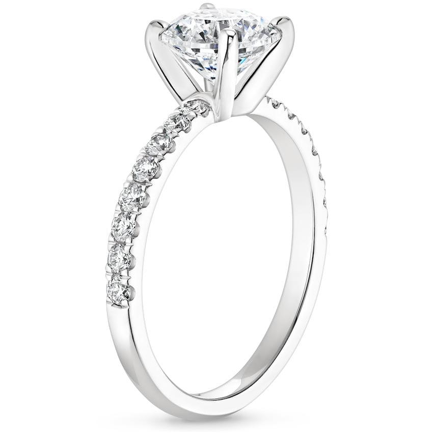 18K White Gold Constance Diamond Ring (1/3 ct. tw.), large side view