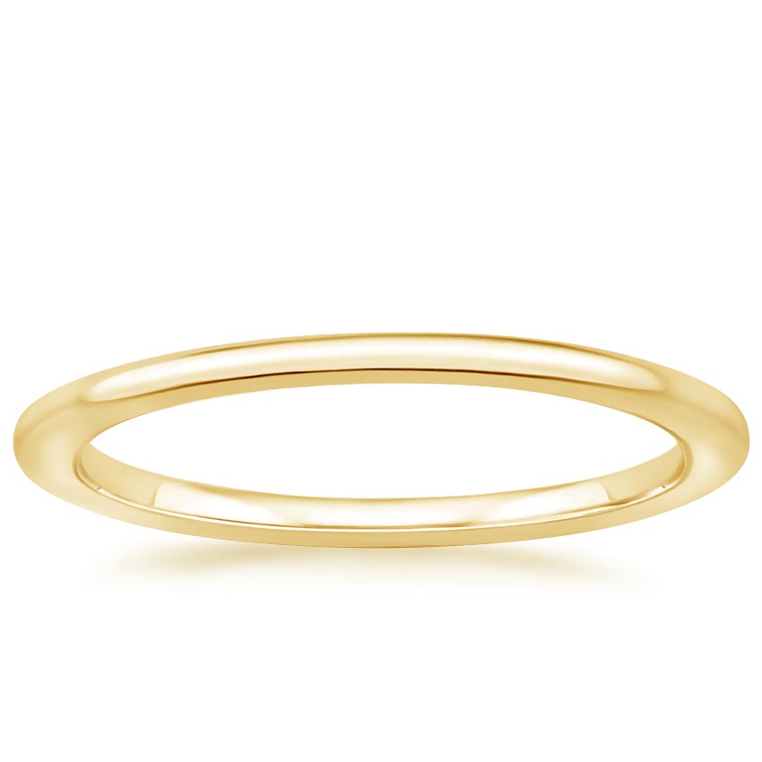 18K Yellow Gold Aimee Wedding Ring, large top view