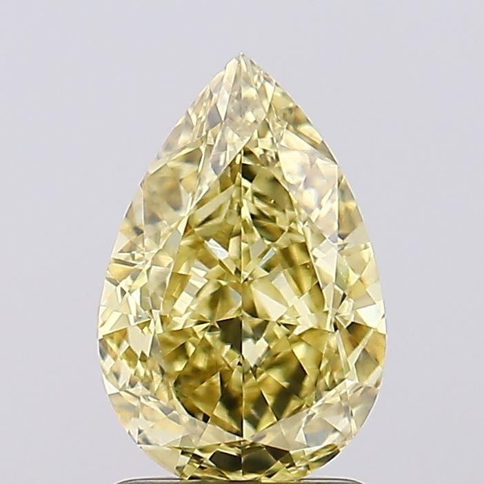 1.82 Ct. Fancy Intense Yellow Pear Lab Grown Diamond