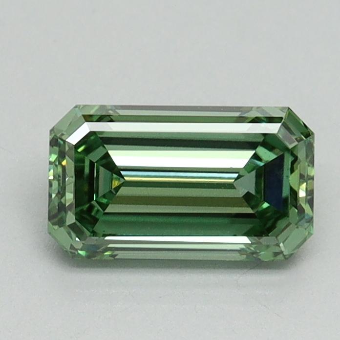 0.94 Ct. Fancy Vivid Green Emerald Lab Grown Diamond