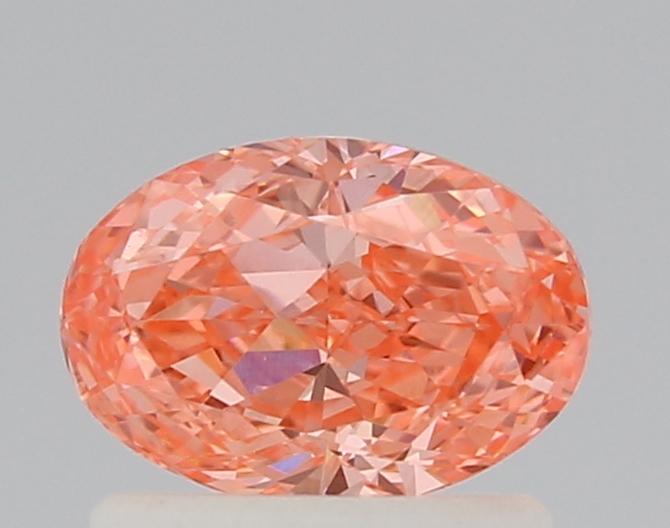 0.78 Ct. Fancy Vivid Pink Oval Lab Grown Diamond