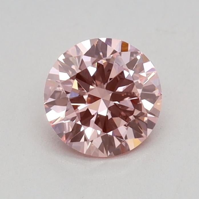 0.41 Ct. Fancy Vivid Pink Round Lab Grown Diamond