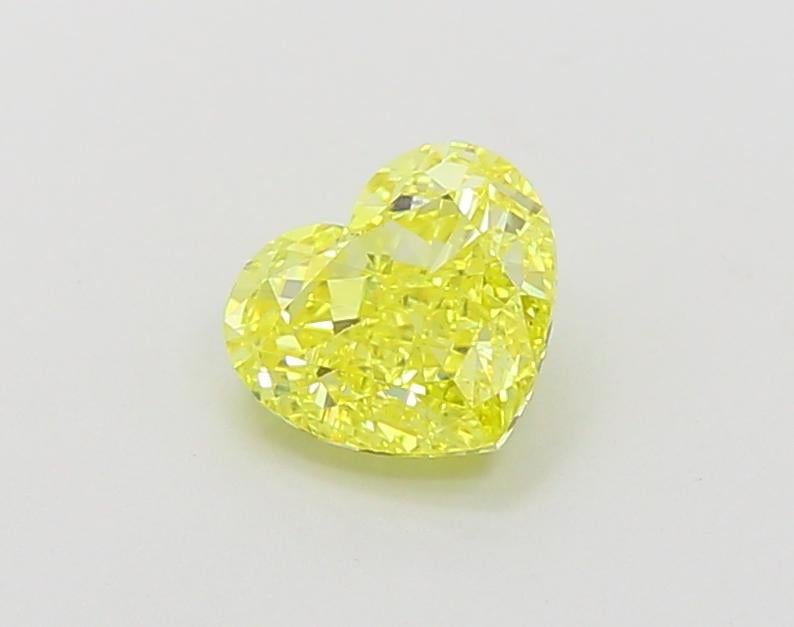 1.07 Ct. Fancy Vivid Yellow Heart Lab Grown Diamond