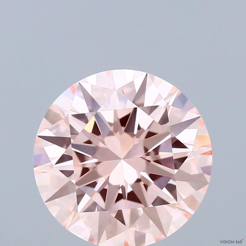 4.02 Ct. Fancy Intense Pink Round Lab Grown Diamond