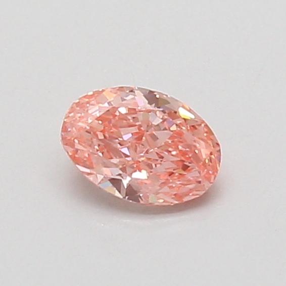 0.43 Ct. Fancy Vivid Pink Oval Lab Grown Diamond
