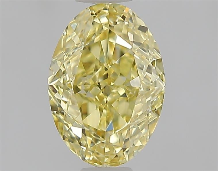 1.03 Ct. Fancy Intense  Yellow Oval Lab Grown Diamond