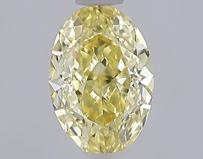 1.04 Ct. Fancy Intense  Yellow Oval Lab Grown Diamond