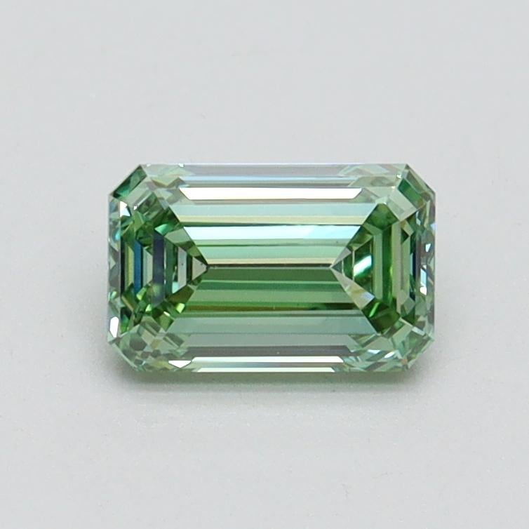 0.74 Ct. Fancy Vivid Pacific Green Emerald Lab Grown Diamond