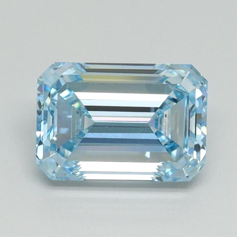 1.52 Ct. Fancy Intense Blue Emerald Lab Grown Diamond