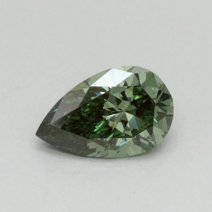 0.36 Ct. Fancy Vivid Green Pear Lab Grown Diamond