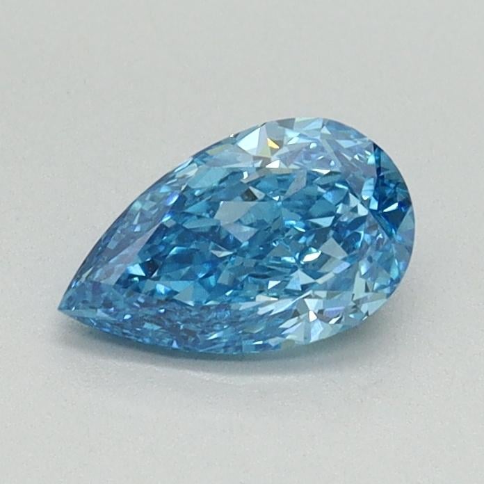 0.57 Ct. Fancy Vivid Blue Pear Lab Grown Diamond