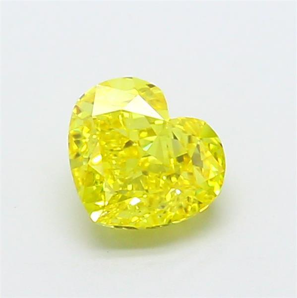 1.12 Ct. Fancy Vivid Yellow Heart Lab Grown Diamond