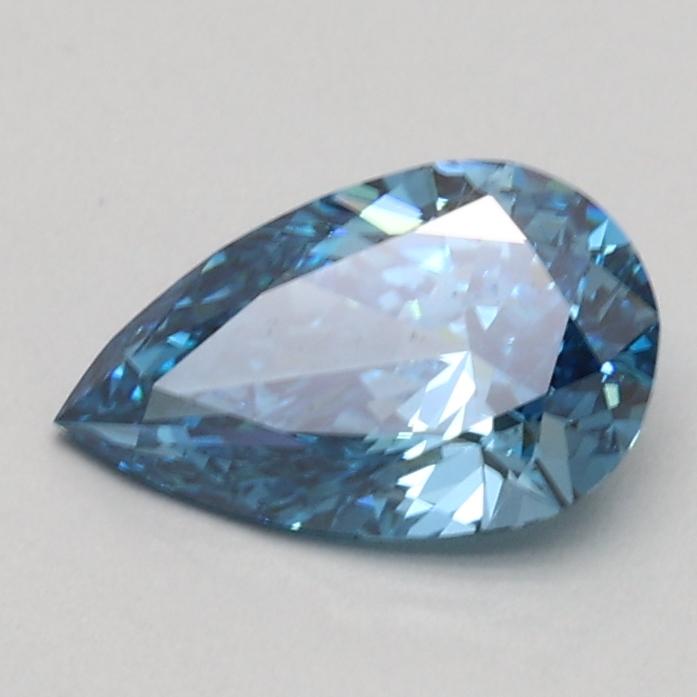 0.60 Ct. Fancy Vivid Blue Pear Lab Grown Diamond