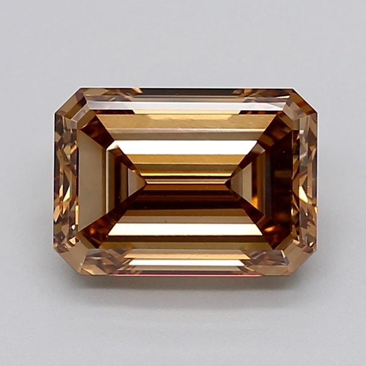 3.17 Ct. Fancy Light  Brown Emerald Lab Grown Diamond