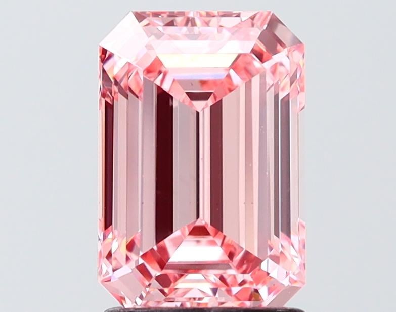 2.03 Ct. Fancy Intense Pink Pink Emerald Lab Grown Diamond