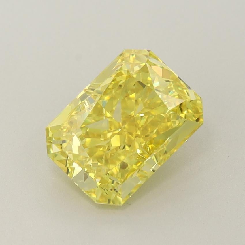 2.10 Ct. Fancy Yellow Radiant Lab Grown Diamond
