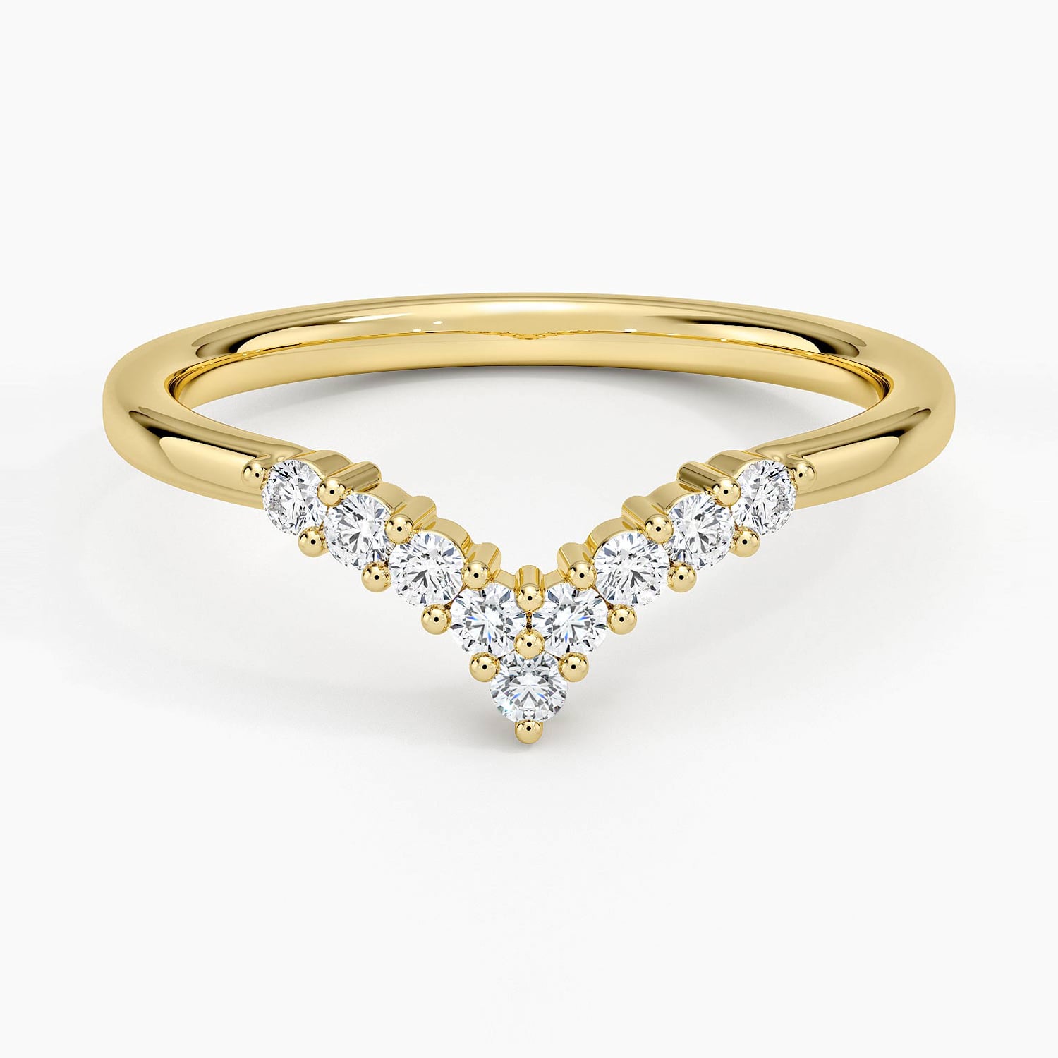 Rose gold diamond engagement ring with surprise diamond details