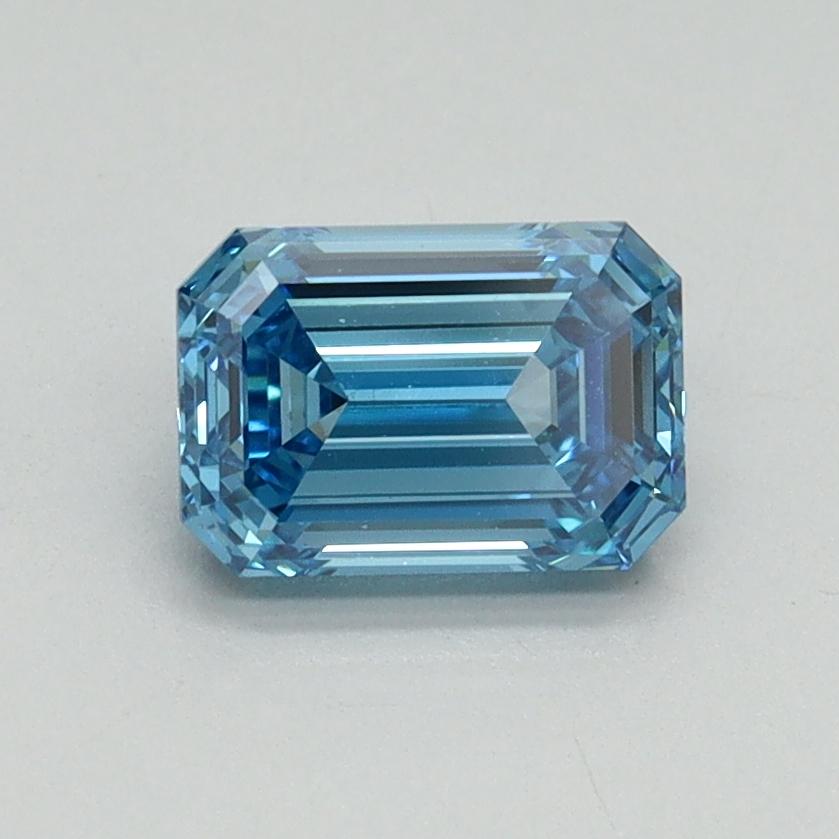 1.03 Ct. Fancy Vivid Blue Emerald Lab Grown Diamond