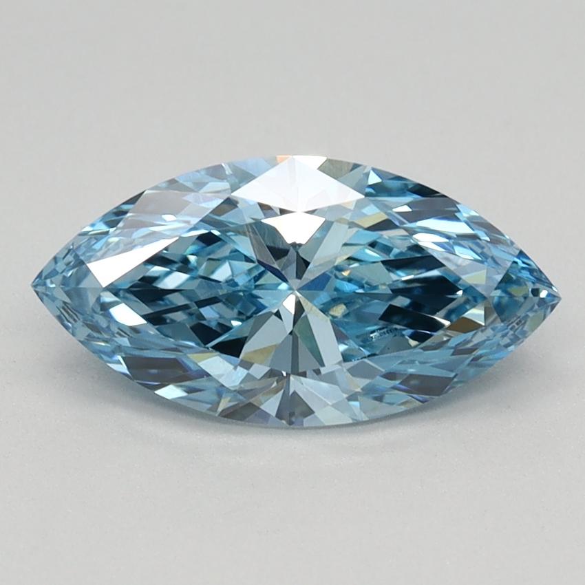 1.12 Ct. Fancy Vivid Blue Marquise Lab Grown Diamond