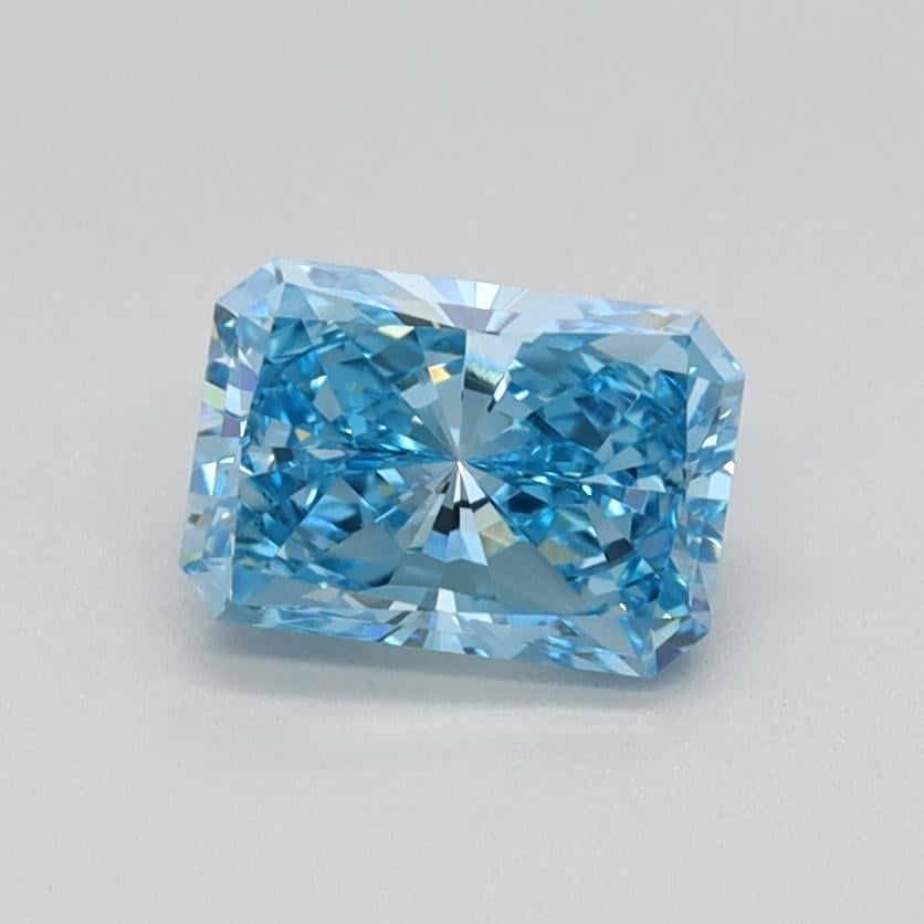 0.7 Ct. Fancy Vivid Blue Radiant Lab Grown Diamond