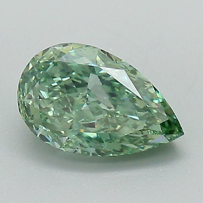 1.01 Ct. Fancy Vivid Green Pear Lab Grown Diamond